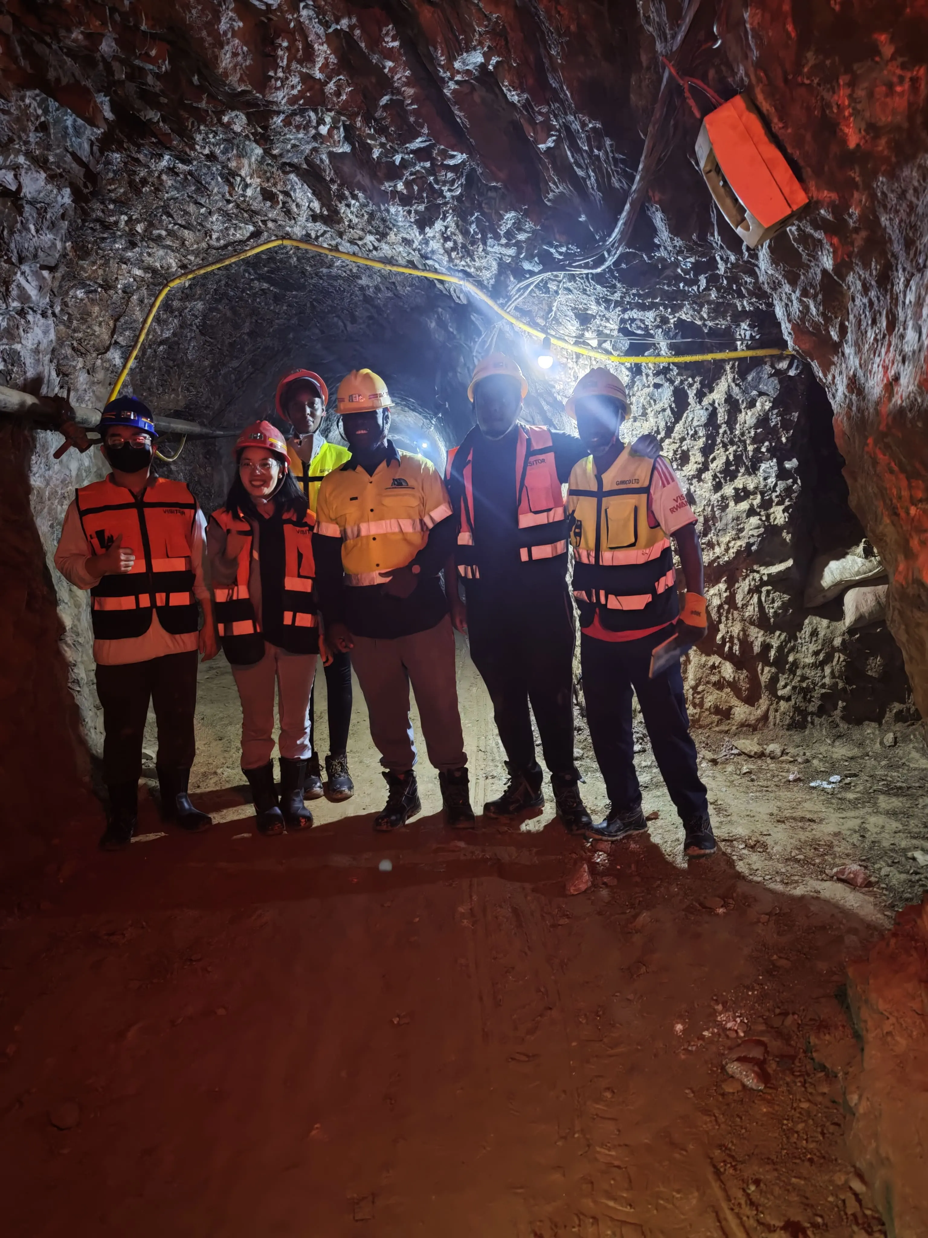 Specialist team working underground